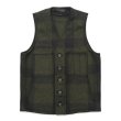 画像1: FILSON（フィルソン）MACKINAW WOOL VEST（マッキーノウールベスト）/Forest Green×Brown（フォレストグリーン×ブラウン） (1)