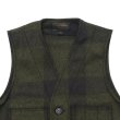 画像3: FILSON（フィルソン）MACKINAW WOOL VEST（マッキーノウールベスト）/Forest Green×Brown（フォレストグリーン×ブラウン） (3)