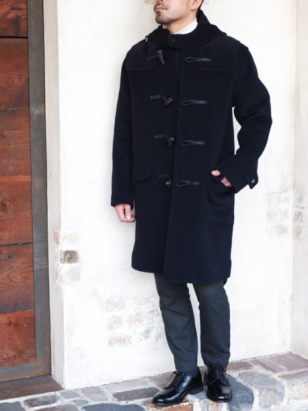 画像10: INVERTERE(インバーティア)LONG LENGTH DUFFLE COAT(ロングレングスダッフルコート)"Joshua Ellis" / Navy(ネイビー) (10)