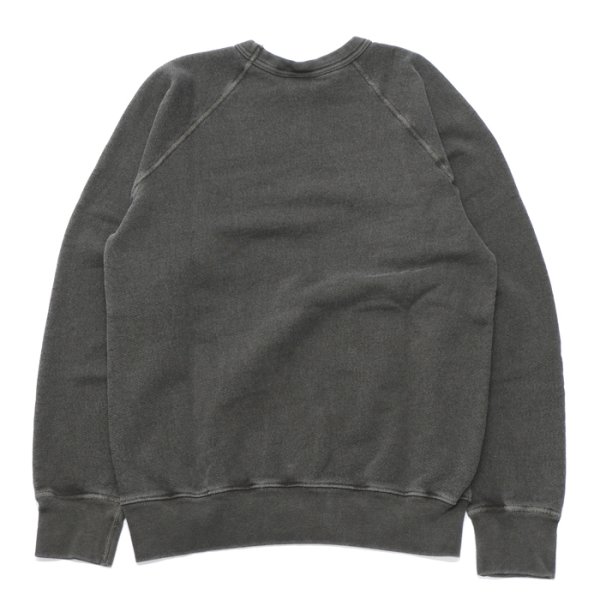 画像2: Good On（グッドオン）Raglan Crew Sweat（ラグランクルースウェット）"Pigment Dye" / Black（ブラック） (2)
