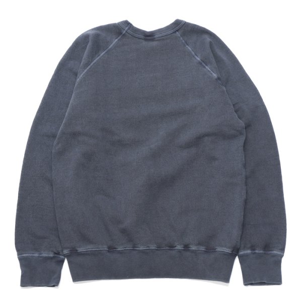 画像2: Good On（グッドオン）Raglan Crew Sweat（ラグランクルースウェット）"Pigment Dye" / Navy（ネイビー） (2)