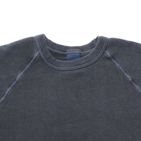 画像3: Good On（グッドオン）Raglan Crew Sweat（ラグランクルースウェット）"Pigment Dye" / Navy（ネイビー） (3)