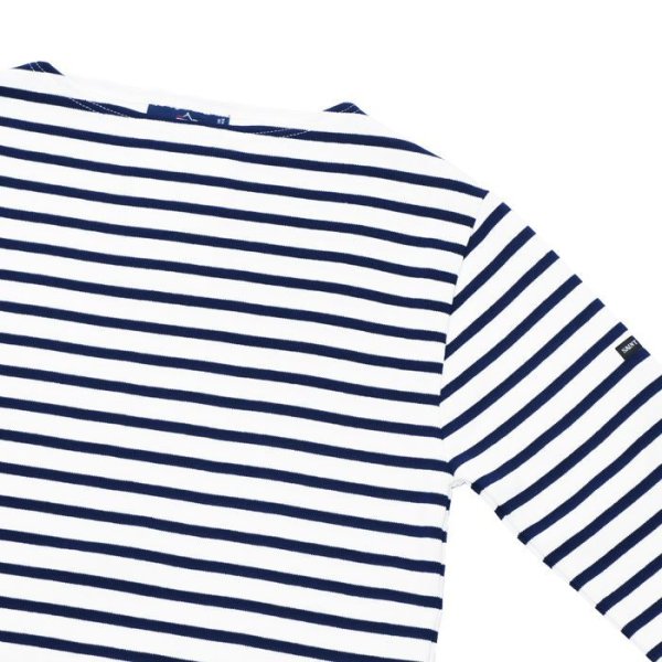 画像4: SAINT JAMES(セントジェームス)OUESSANT(ウエッソン)/NEIGE×MARINE(ホワイト×マリン) (4)