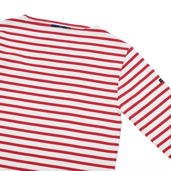 画像4: SAINT JAMES(セントジェームス)OUESSANT(ウエッソン)/NEIGE×TULIP(ホワイト×レッド) (4)