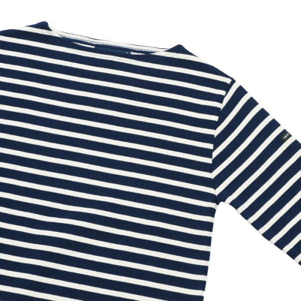 画像4: SAINT JAMES(セントジェームス)OUESSANT(ウエッソン)/MARINE×ECRU(マリン×キナリ) (4)