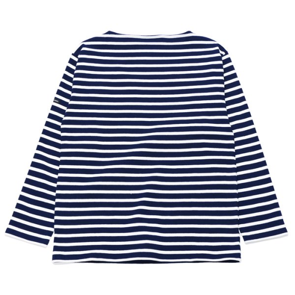 画像2: SAINT JAMES(セントジェームス)OUESSANT(ウエッソン)/MARINE×NEIGE(マリン×ホワイト) (2)