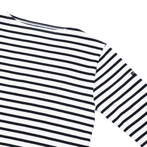 画像4: SAINT JAMES(セントジェームス)OUESSANT(ウエッソン)/NEIGE×NOIR(ホワイト×ブラック) (4)