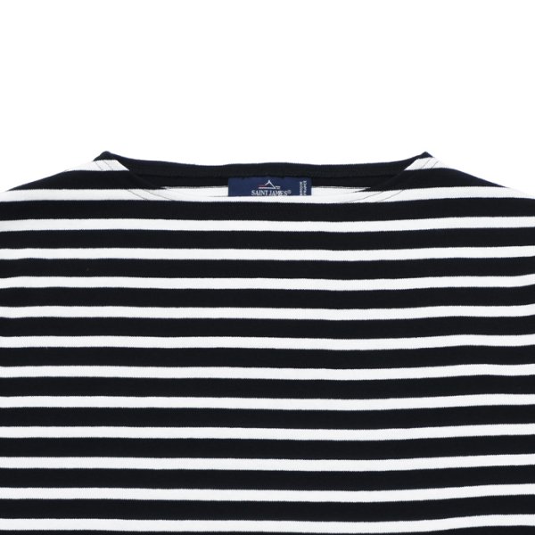 画像3: SAINT JAMES(セントジェームス)OUESSANT(ウエッソン)/NOIR×NEIGE(ブラック×ホワイト) (3)