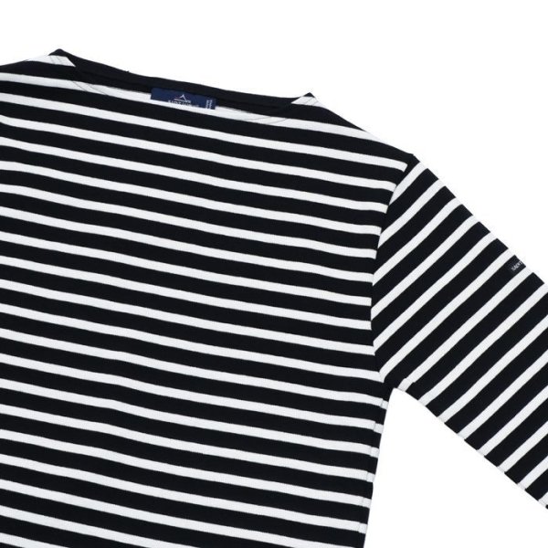 画像4: SAINT JAMES(セントジェームス)OUESSANT(ウエッソン)/NOIR×NEIGE(ブラック×ホワイト) (4)