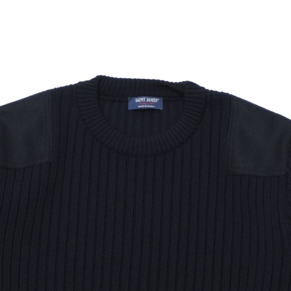 画像3: SAINT JAMES（セントジェームス）GOUVERNAIL III（アーミーセーター）/NAVY（ネイビー） (3)