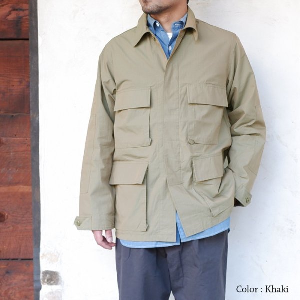 画像9: 『OUTLET』*A VONTADE（アボンタージ）BDU Tropical Jacket（BDUトロピカルジャケット）"Yarn Dyed Ripstop" / Ink（インク） (9)