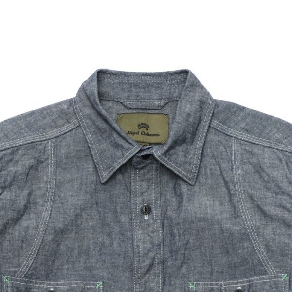 画像3: Nigel Cabourn(ナイジェル・ケーボン)NEW MEDICAL SHIRT(ニューメディカルシャツ)/ Indigo(インディゴ) (3)