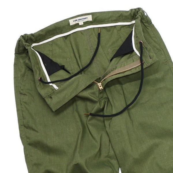 画像3: F.O.B FACTORY（エフオービーファクトリー）EASY PANTS（イージーパンツ）"CL SOLOTEX" / Olive（オリーブ）【裾上げ無料】 (3)