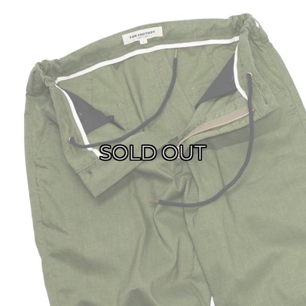 画像3: F.O.B FACTORY(エフオービーファクトリー)EASY PANTS(イージーパンツ)"CL SOLOTEX" / Olive(オリーブ)【裾上げ無料】 (3)