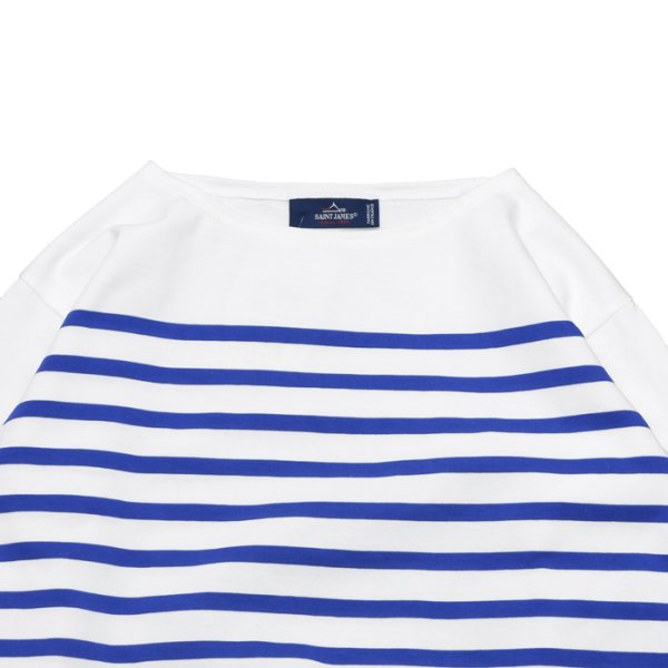 画像3: SAINT JAMES(セントジェームス)NAVAL(ナヴァル)/NEIGE×GITANE(ホワイト×コバルトブルー) (3)