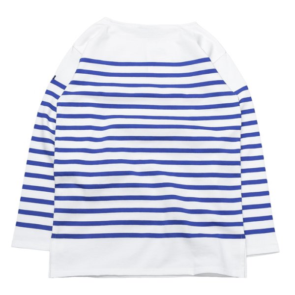 画像2: SAINT JAMES(セントジェームス)NAVAL(ナヴァル)/NEIGE×GITANE(ホワイト×コバルトブルー) (2)