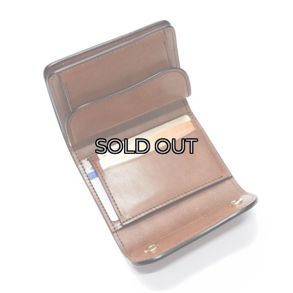 画像6: WILD SWANS（ワイルドスワンズ）ENO（イーノ）ミニ3つ折りウォレット"フルグレインブライドル"/Dark Stain（ダークステイン） (6)