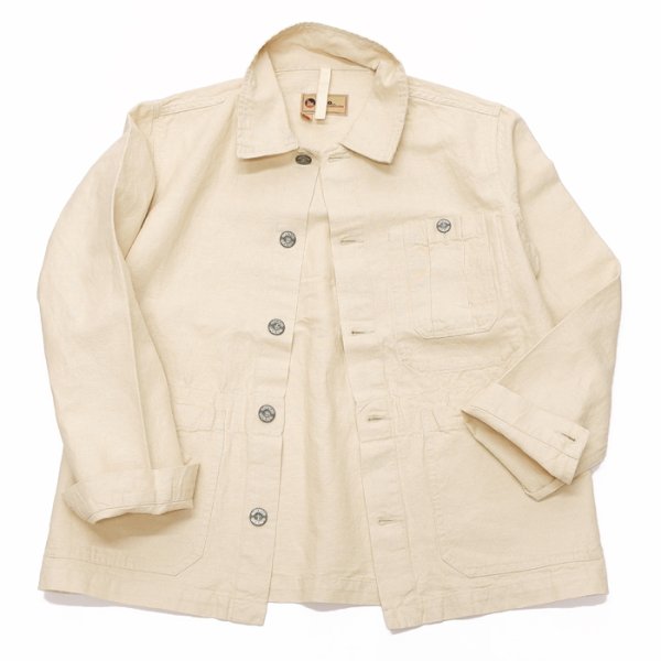 画像1: 40%OFF！！Nigel Cabourn LYBRO（ナイジェル・ケーボン ライブロ）BRITISH ARMY JACKET（ブリティッシュアーミージャケット）COTTON LINEN/Ivory（アイボリー） (1)