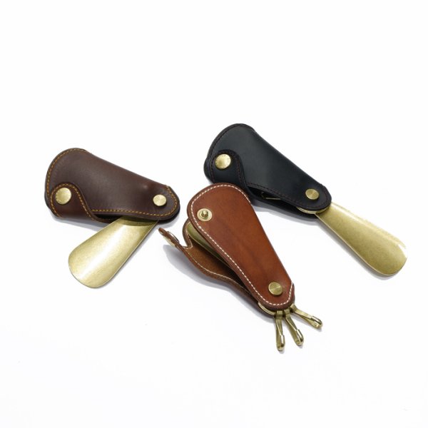 画像7: ARTS&CRAFTS（アーツアンドクラフツ）BRASS SHOEHORN KEYCASE（ブラスシューホーンキーケース）ELBAMATT ACC/Choco（チョコ） (7)