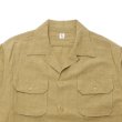 画像3: KAPTAIN SUNSHINE（キャプテンサンシャイン）Open Collar SS Shirt（オープンカラーショートスリーブシャツ）COTTON LINEN SILK SAFARI MESH/Khaki（カーキ） (3)