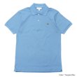 画像4: LACOSTE（ラコステ）Classic Fit Pique Polo Shirt（クラシックフィットピケポロシャツ）/Overview（サックスブルー）・Turquin Blue（ターコイズブルー）※Imported from France (4)