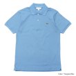 画像5: LACOSTE（ラコステ）Classic Fit Pique Polo Shirt（クラシックフィットピケポロシャツ）/Sax Blue（サックスブルー）・Turquin Blue（ターコイズブルー）※Imported from France (5)