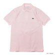 画像1: LACOSTE（ラコステ）Classic Fit Pique Polo Shirt（クラシックフィットピケポロシャツ）/Flamant（フラミンゴ）※Imported from France※サイズ2のみ (1)
