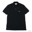 画像4: LACOSTE（ラコステ）Classic Fit Pique Polo Shirt（クラシックフィットピケポロシャツ）/Flamant（フラミンゴ）・Black（ブラック）※Imported from France (4)