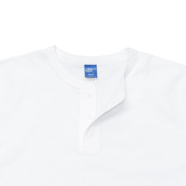 画像3: Good On(グッドオン)Short Sleeve Henley Neck Tee(ショートスリーブヘンリーネックTシャツ)"Washed" / White(ホワイト) (3)