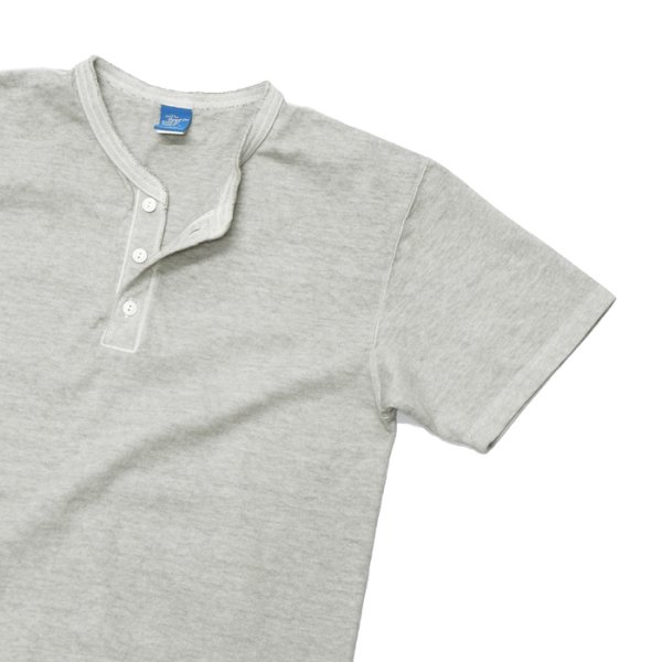 画像4: Good On(グッドオン)Short Sleeve Henley Neck Tee(ショートスリーブヘンリーネックTシャツ)"Pigment Dye" / Ash(アッシュ) (4)