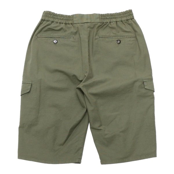 画像2: 『OUTLET』giabsarchivio（ジャブスアルキヴィオ）TIZIANO SHORTS（ティッツィアーノショーツ）COTTON GROSGRAIN STRETCH/Greyish Green（グレイッシュグリーン） (2)