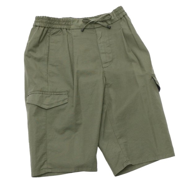 画像3: 『OUTLET』giabsarchivio（ジャブスアルキヴィオ）TIZIANO SHORTS（ティッツィアーノショーツ）COTTON GROSGRAIN STRETCH/Greyish Green（グレイッシュグリーン） (3)