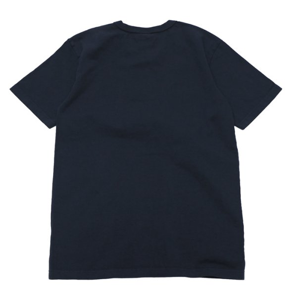 画像6: STUDIO D'ARTISAN（ステュディオ・ダ・ルチザン）インディゴッドUSAコットンプリントＴシャツ/ Navy（ネイビー） (6)