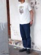 画像11: STUDIO D'ARTISAN（ステュディオ・ダ・ルチザン）インディゴッドUSAコットンプリントＴシャツ/ White（ホワイト）・Navy（ネイビー） (11)