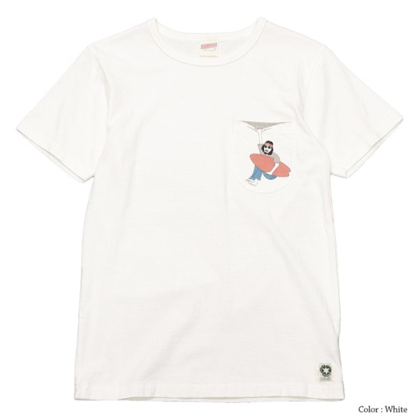 画像1: free rage（フリーレイジ）リサイクルコットンプリントTee"Frank"/White（ホワイト） (1)
