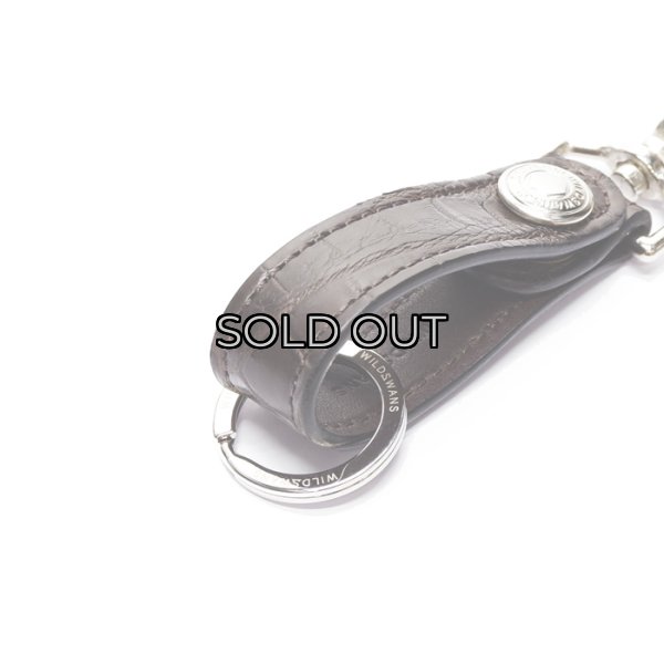 画像3: WILD SWANS（ワイルドスワンズ）BRANCH（ブランチ）キーホルダー/チョコ"クロコダイル"×ダークブラウン"イングリッシュブライドル" (3)