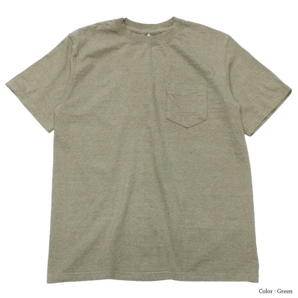 画像6: Good On(グッドオン)Organic Short Sleeve Pocket Tee(オーガニックショートスリーブポケットTシャツ)/ Natural(ナチュラル)・Brown(ブラウン)・Green(グリーン) (6)