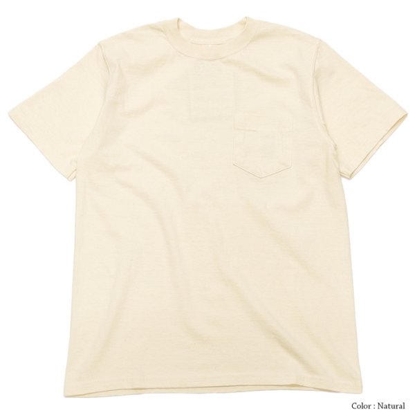画像2: Good On(グッドオン)Organic Short Sleeve Pocket Tee(オーガニックショートスリーブポケットTシャツ)/ Natural(ナチュラル)・Brown(ブラウン)・Green(グリーン) (2)
