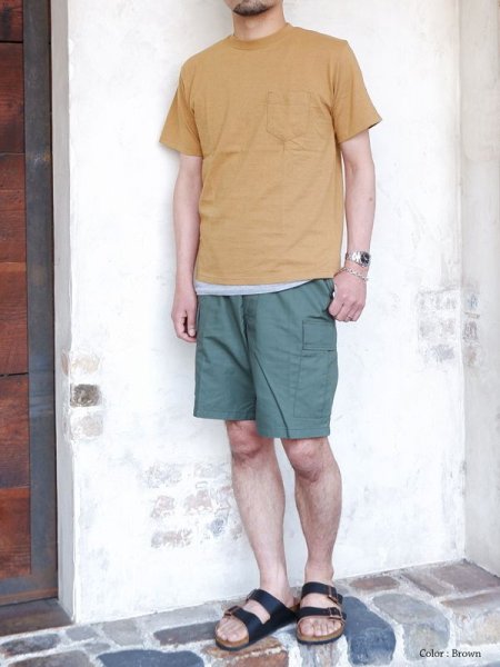 画像13: Good On(グッドオン)Organic Short Sleeve Pocket Tee(オーガニックショートスリーブポケットTシャツ)/ Natural(ナチュラル)・Brown(ブラウン)・Green(グリーン) (13)