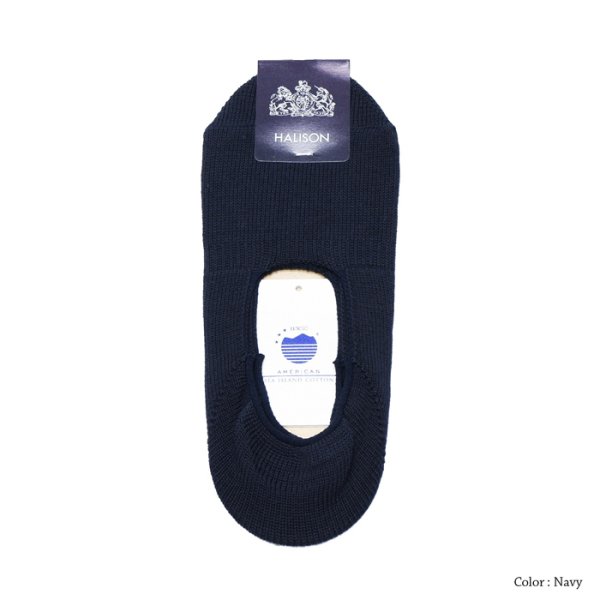 画像3: HALISON(ハリソン)アメリカンシーアイランドコットンボートソックス / 4Colors(全4色展開)※3足までメール便発送可 (3)
