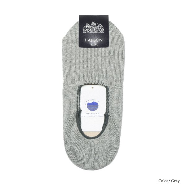 画像4: HALISON(ハリソン)アメリカンシーアイランドコットンボートソックス / 4Colors(全4色展開)※3足までメール便発送可 (4)