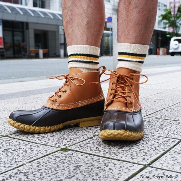 画像6: HALISON(ハリソン)オーガニックコットン アイビークルーソックス / 4Colors(全4色展開)※3足までメール便発送可 (6)