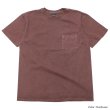 画像4: Good On（グッドオン）Short Sleeve Crew Neck Pocket Tee（ショートスリーブクルーネックポケット付きTシャツ）"Pigment Dye"/Mocha（モカ）・Bordeaux（ボルドー） (4)