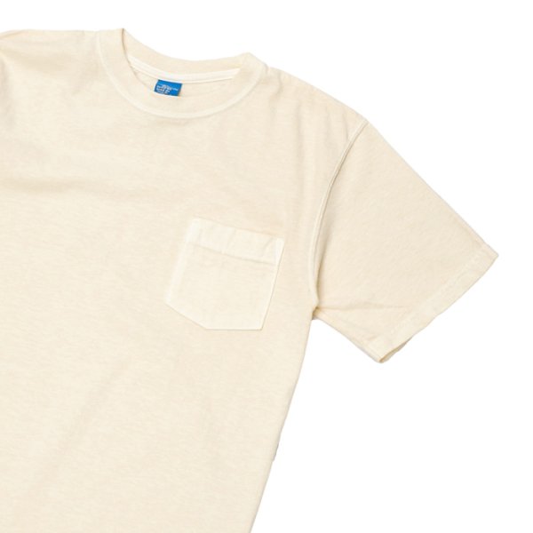 画像7: Good On(グッドオン)Short Sleeve Crew Neck Pocket Tee(ショートスリーブクルーネックポケット付きTシャツ)"Pigment Dye" / Natural(ナチュラル)・Slate(スレート) (7)