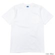 画像2: Good On（グッドオン）Short Sleeve Crew Neck Pocket Tee（ショートスリーブクルーネックポケット付きTシャツ）"Washed"/White（ホワイト）・Metal Grey（メタルグレー） (2)