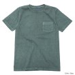 画像4: Good On（グッドオン）Short Sleeve Crew Neck Pocket Tee（ショートスリーブクルーネックポケット付きTシャツ）"Pigment Dye"/Natural（ナチュラル）・Slate（スレート） (4)