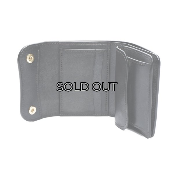 画像5: WILD SWANS（ワイルドスワンズ）ENO（イーノ）ミニ3つ折りウォレット"フルグレインブライドル"/Black（ブラック） (5)