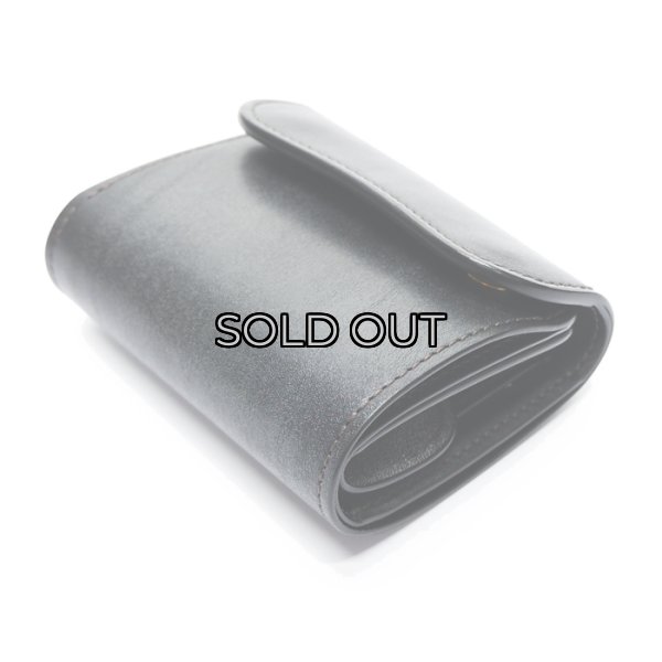 画像3: WILD SWANS（ワイルドスワンズ）ENO（イーノ）ミニ3つ折りウォレット"フルグレインブライドル"/Black（ブラック） (3)