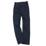 F.O.B FACTORY（エフオービーファクトリー）PIQUE 5POCKET PANTS（ピケ5ポケットパンツ）"Highcount Pique" / Navy（ネイビー）【裾上げ無料】
