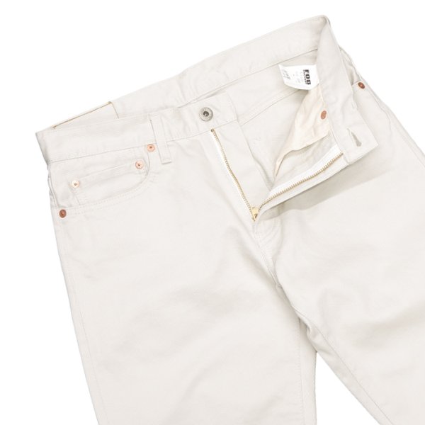 画像3: F.O.B FACTORY(エフオービーファクトリー)PIQUE 5POCKET PANTS(ピケ5ポケットパンツ)"Highcount Pique" / Ivory(アイボリー)【裾上げ無料】 (3)